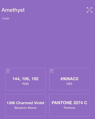 purple screen in the Swatch app